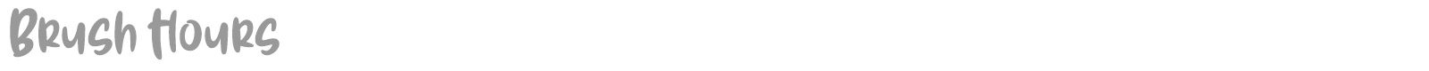Brush Hours font preview